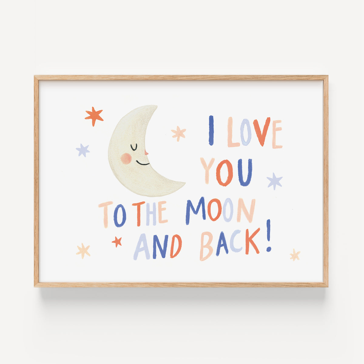 Kunstdruck - To the moon and back