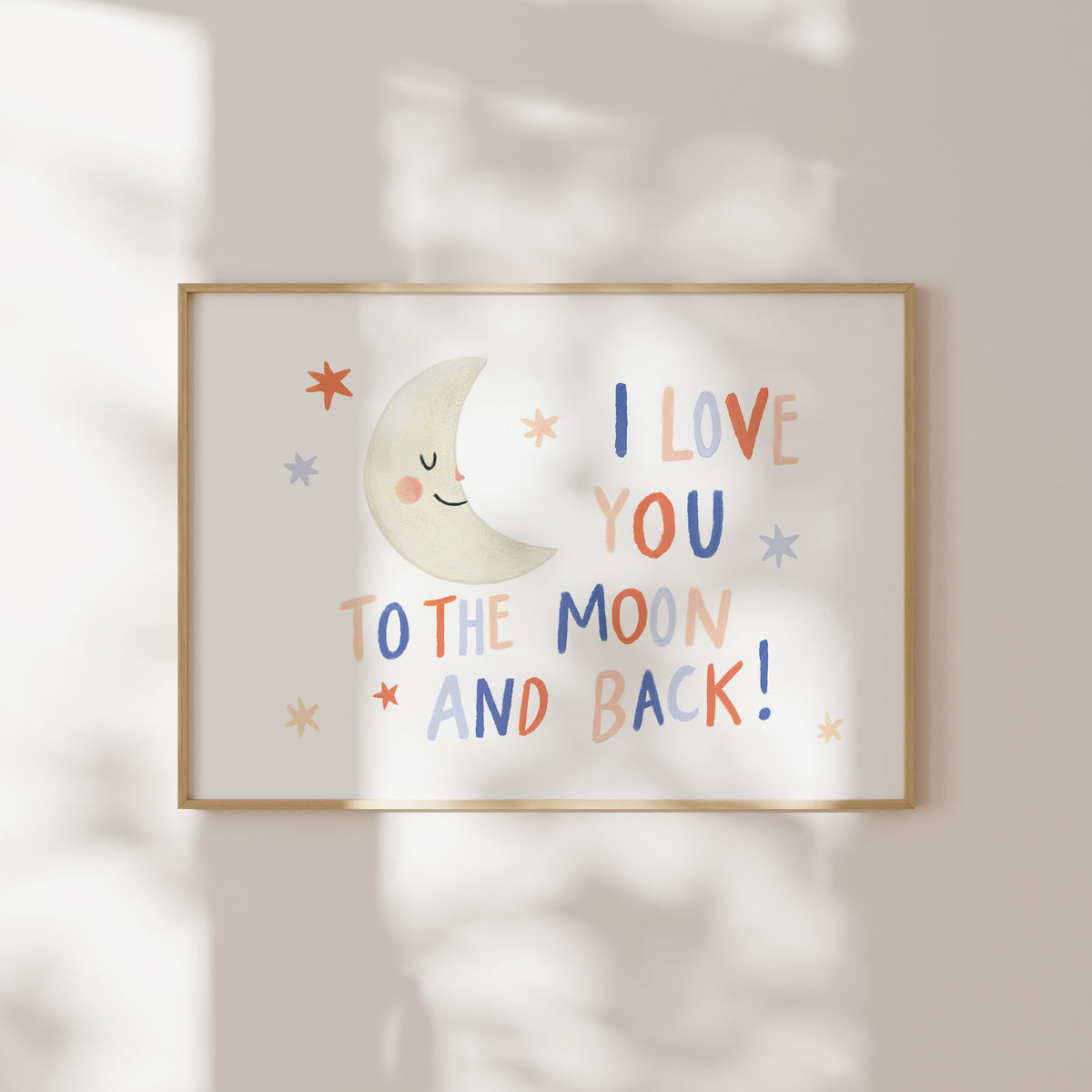 Kunstdruck - To the moon and back