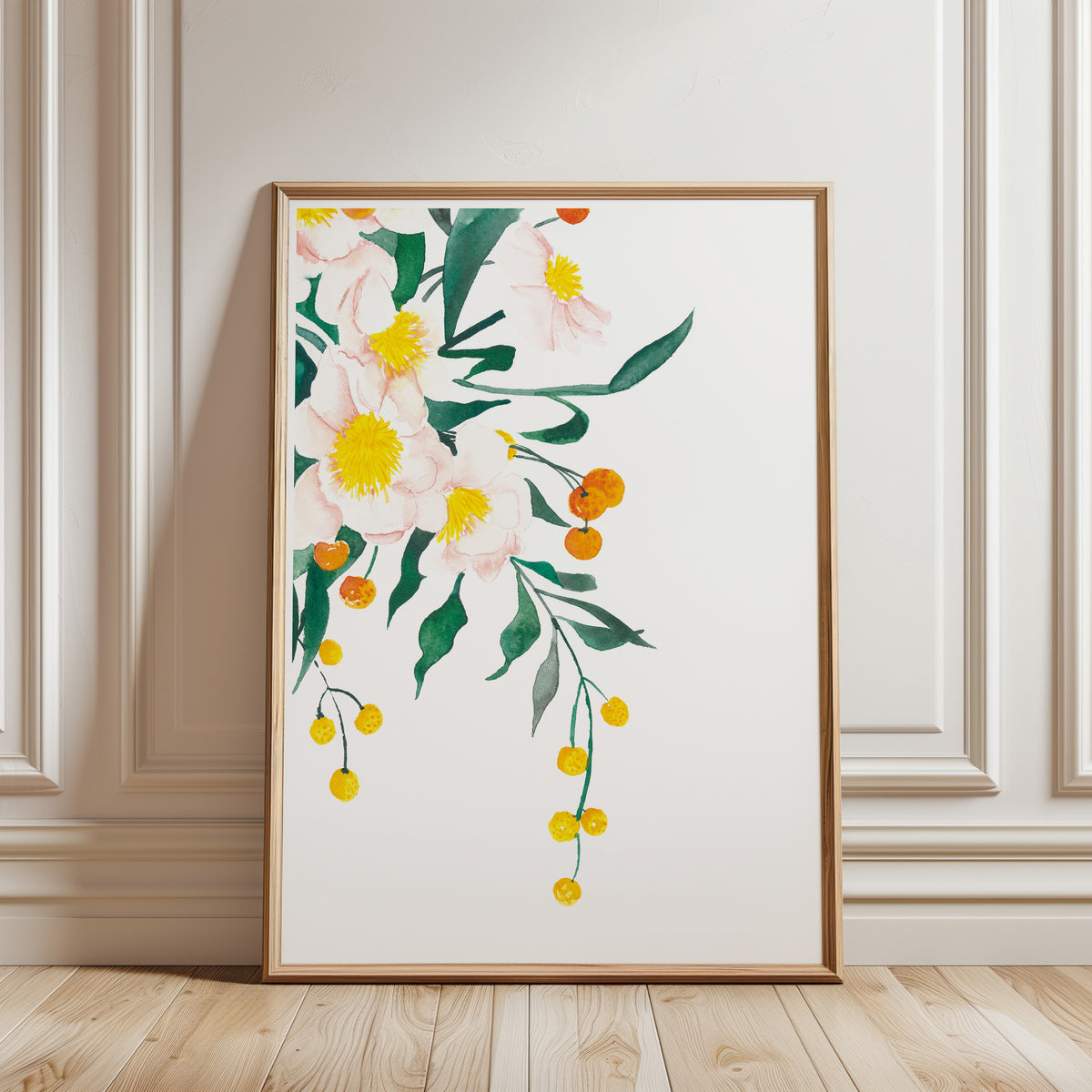 Kunstdruck - Orange Flowers
