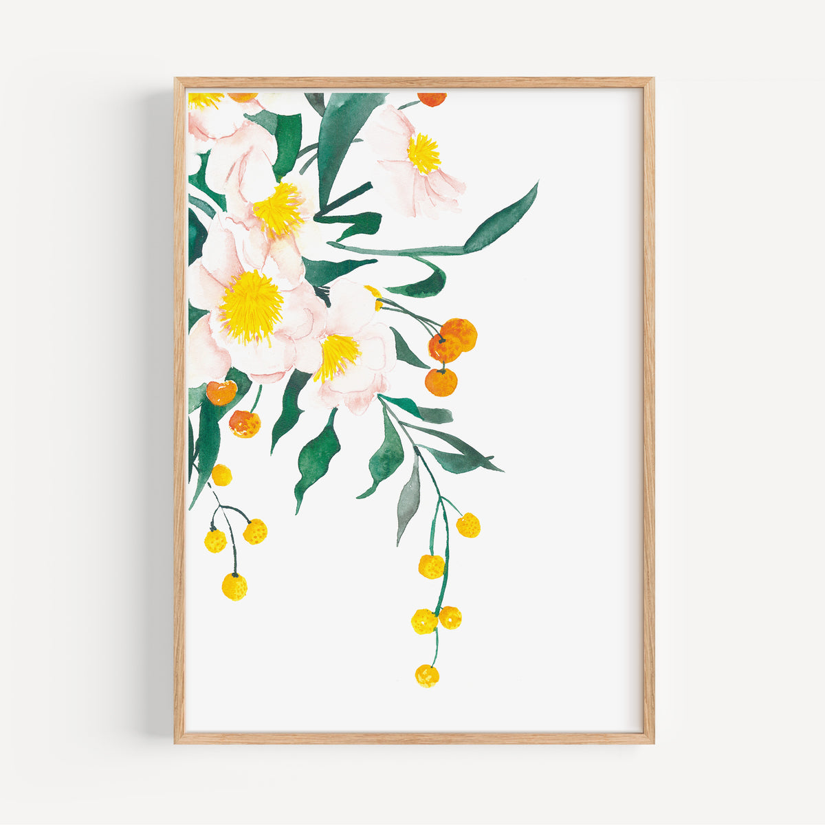 Kunstdruck - Orange Flowers
