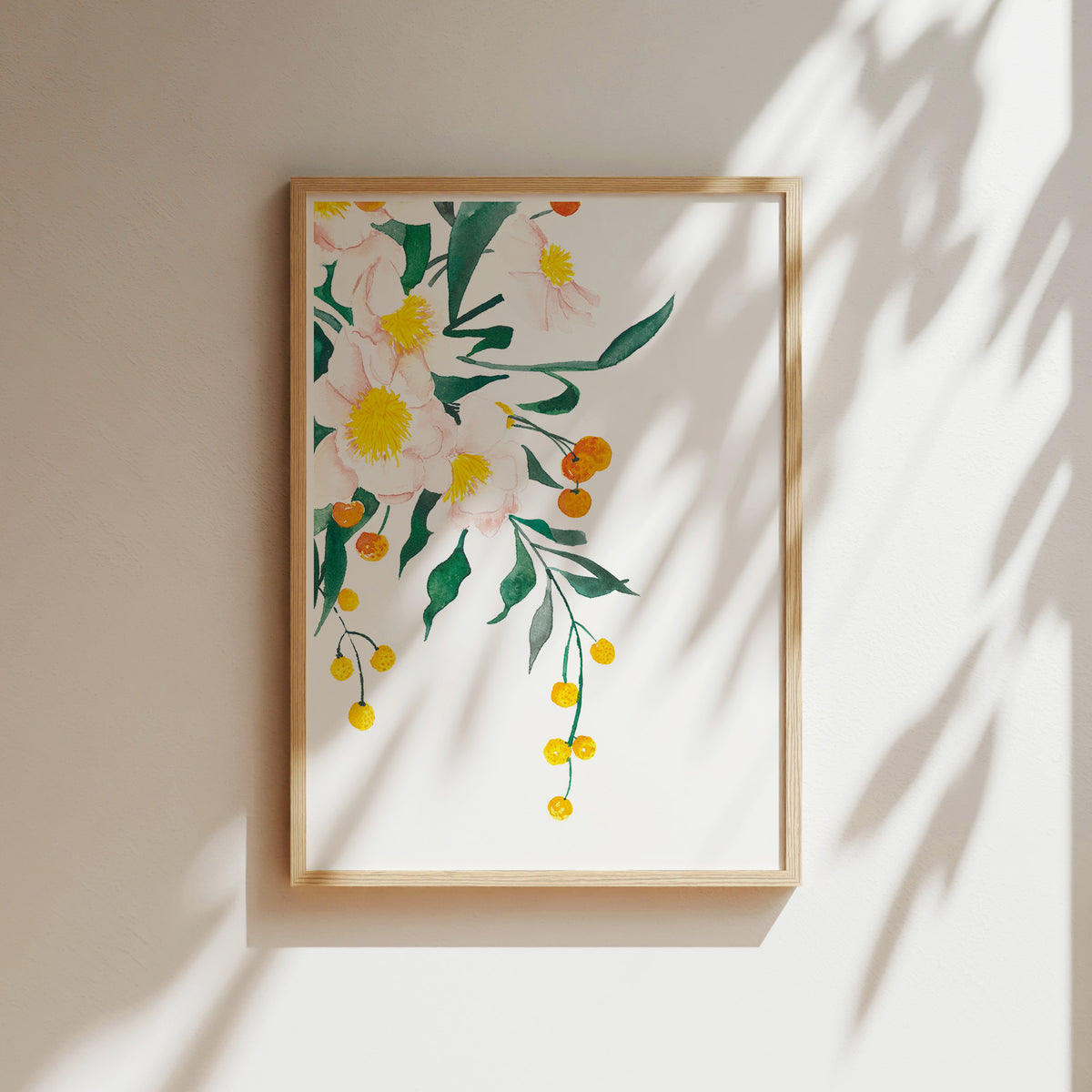 Kunstdruck - Orange Flowers
