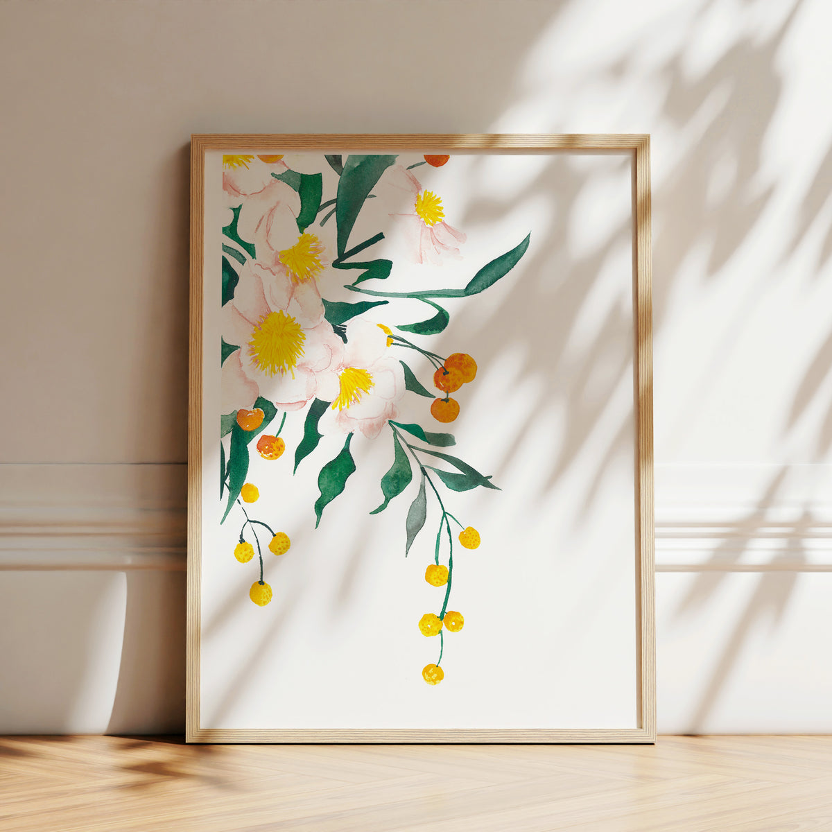Kunstdruck - Orange Flowers