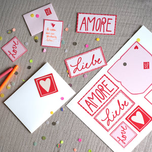 DIY-Valentinspost | Gratis Download