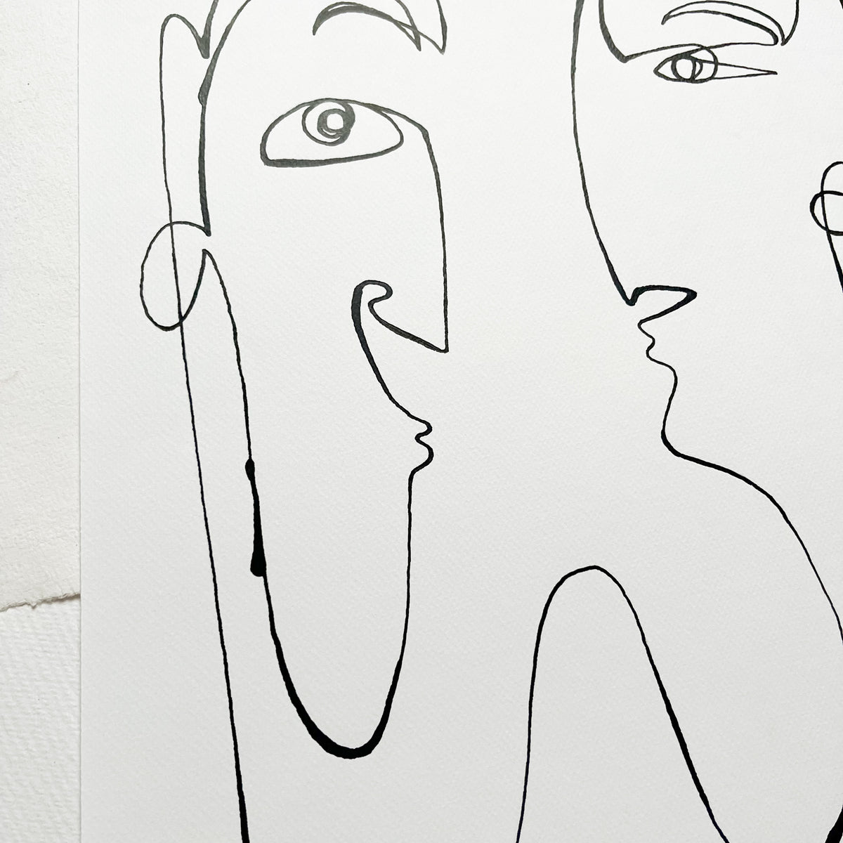 Original illustration | Couples | One-line drawing