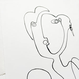Original-Illustration | Gentlewoman | One-line drawing