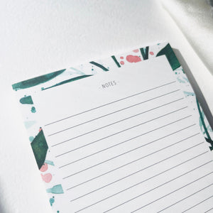 Notizblock - Green Leaves