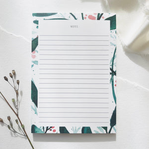 Notizblock - Green Leaves