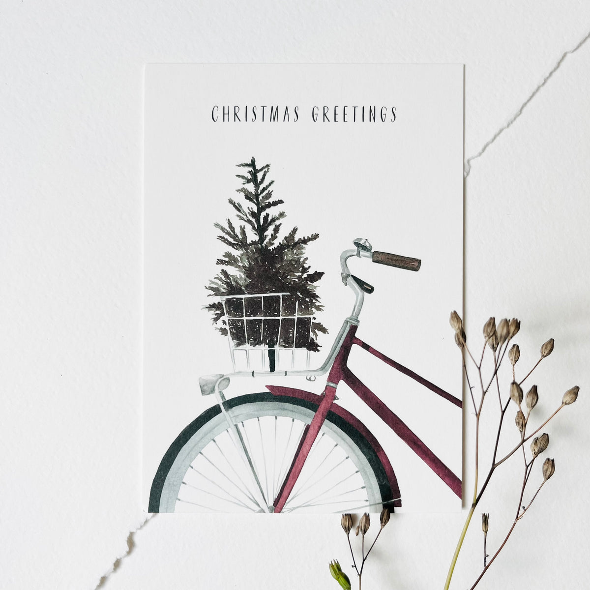 Postcard - Christmas Bicycle