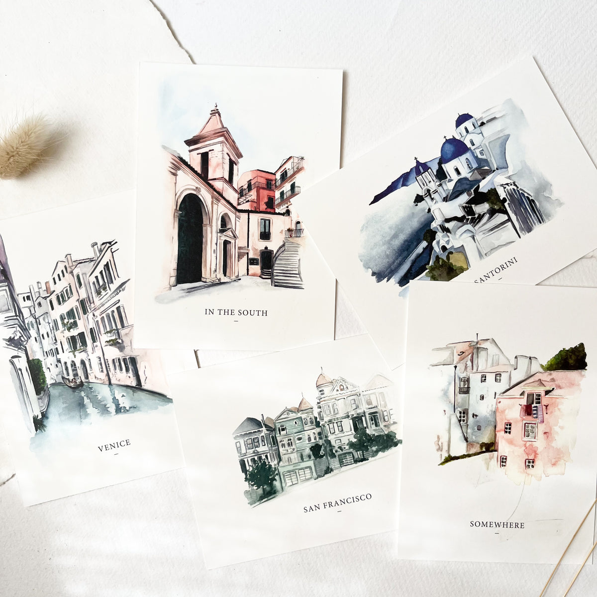 Postkarten Set · Cities II