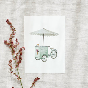 Postkarte - Gelato Bike