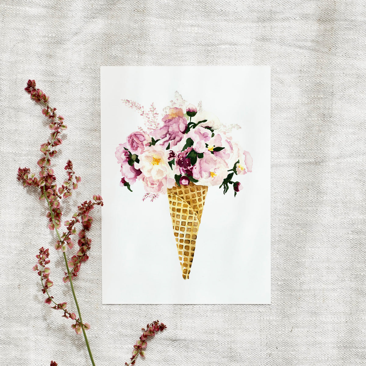 Postkarte - Flower Cone