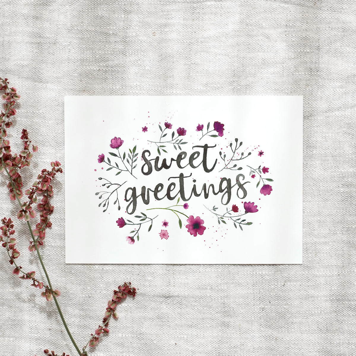 Postkarte - Sweet Greetings