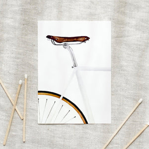 Postkarte -  White Racer