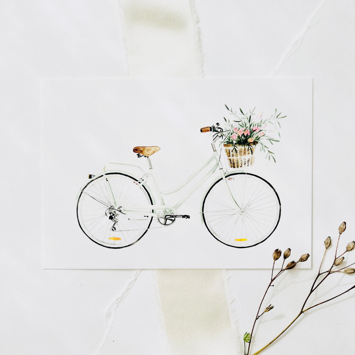 Postcard - Bicycle Love