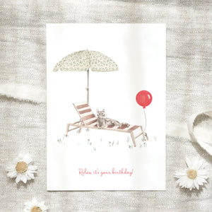 Postkarte · Relax, cat