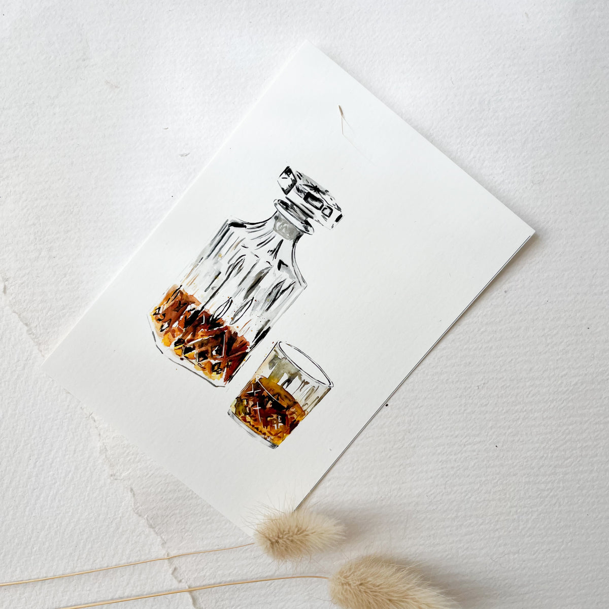 Postkarte - Whisky