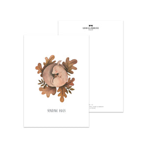 Postkarte · Eichhörnchen | Sending hugs