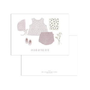 Postkarte - Baby dress | violet