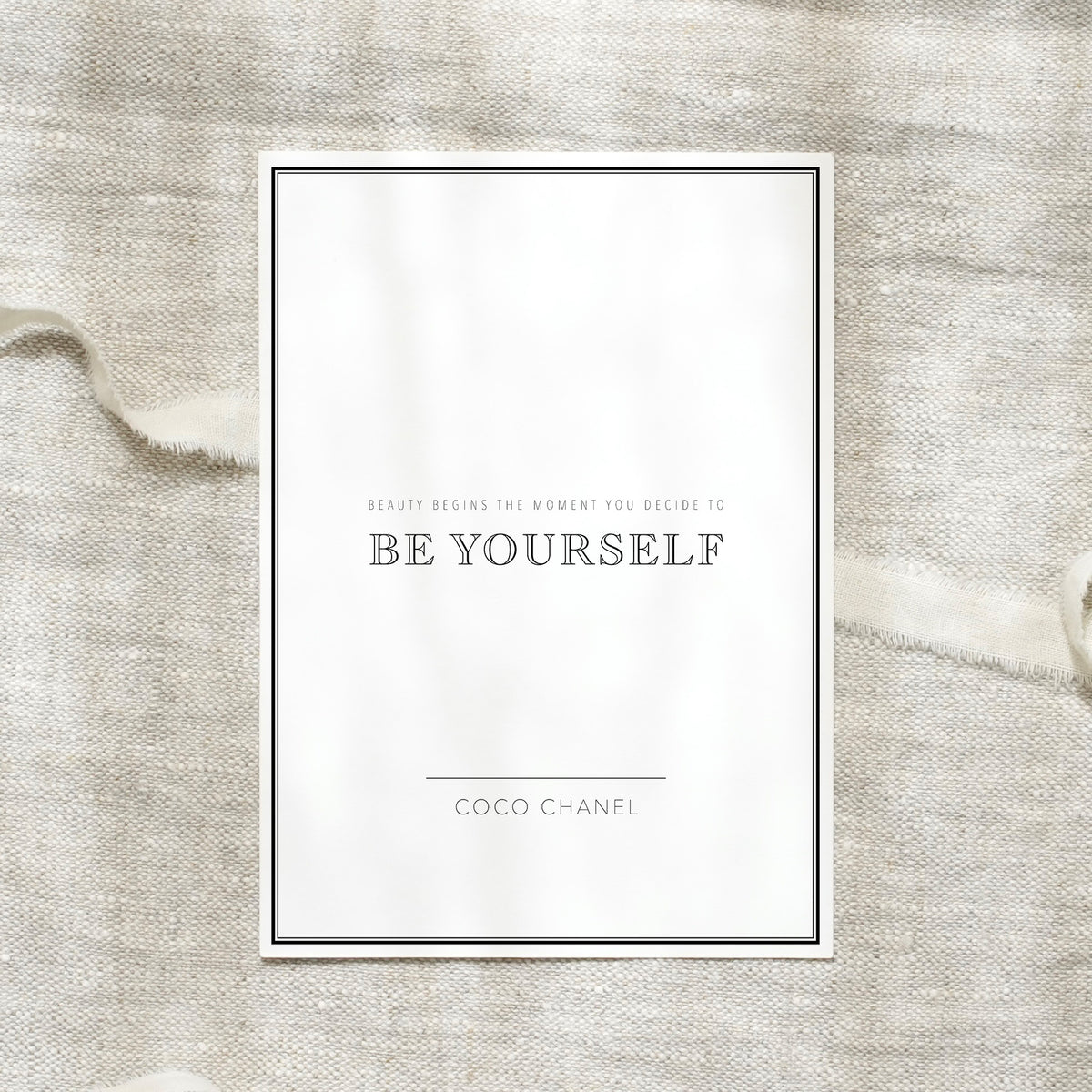 Postkarte - Be yourself