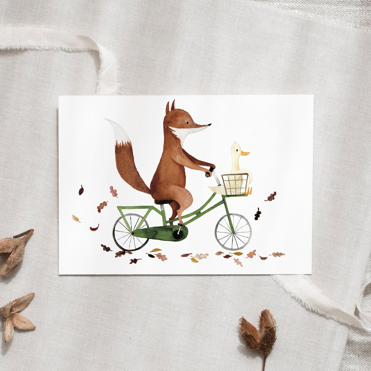 Postcard - Fox &amp;amp; Goose