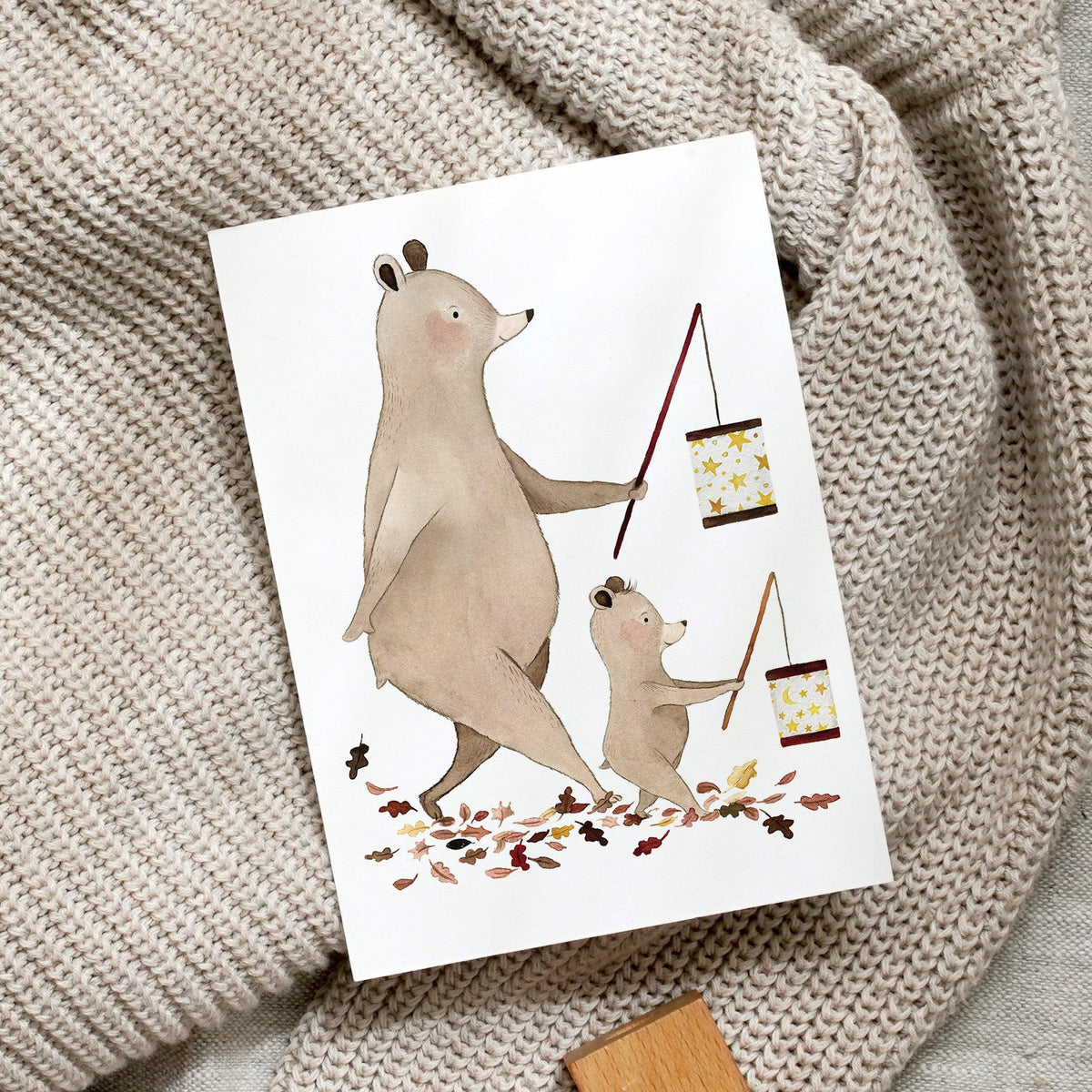 Postcard - Little Bear &amp;amp; Big Bear