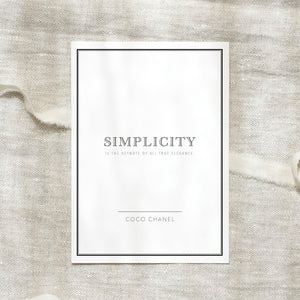 Postkarte - Simplicity