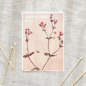 Postkarte · Wildflowers | Jemand liebt dich