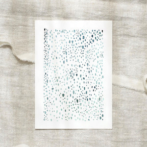 Postkarte - Green Drops