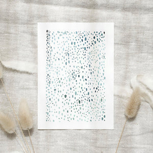 Postkarte - Green Drops