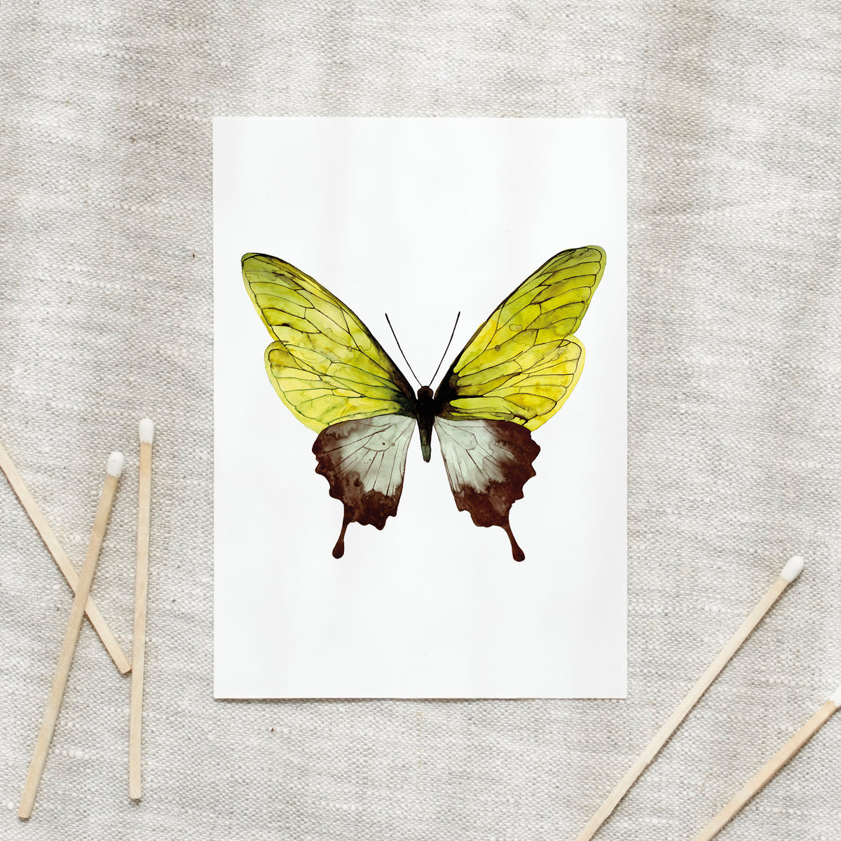 Postkarte -  Green Butterfly