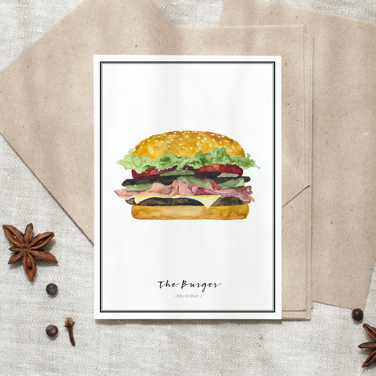 Postcard - Burger