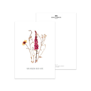 Postkarte · Wiesenstrauß | Von Herzen
