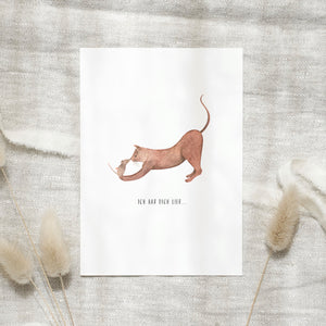 Postkarte · Ich hab dich lieb