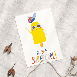 Postkarte · Eis | Du bist supercool