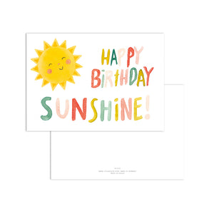 Postkarte · Happy Birthday Sunshine