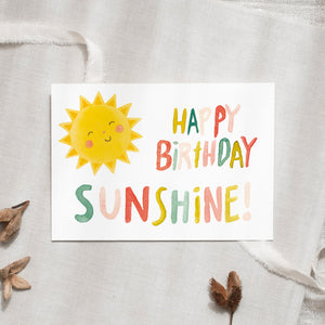 Postkarte · Happy Birthday Sunshine