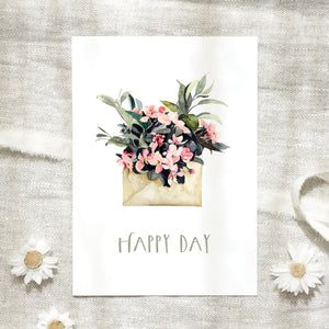 Postkarte · Happy day
