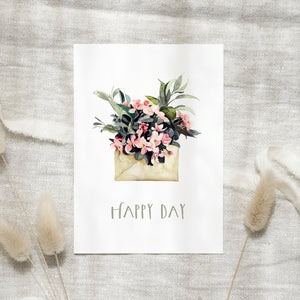 Postkarte · Happy day