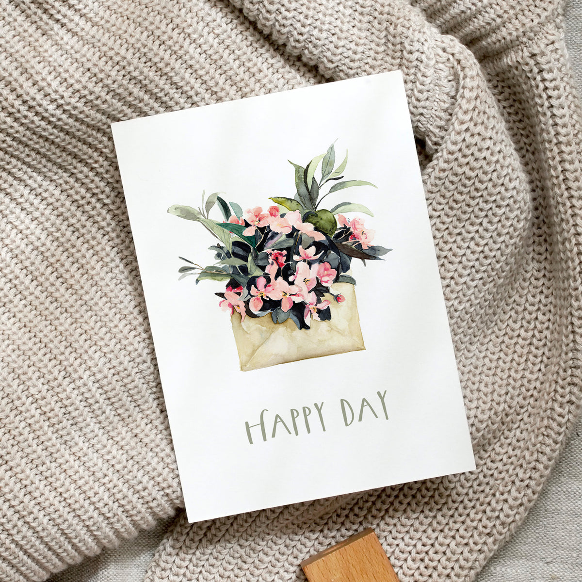 Postkarte · Happy day