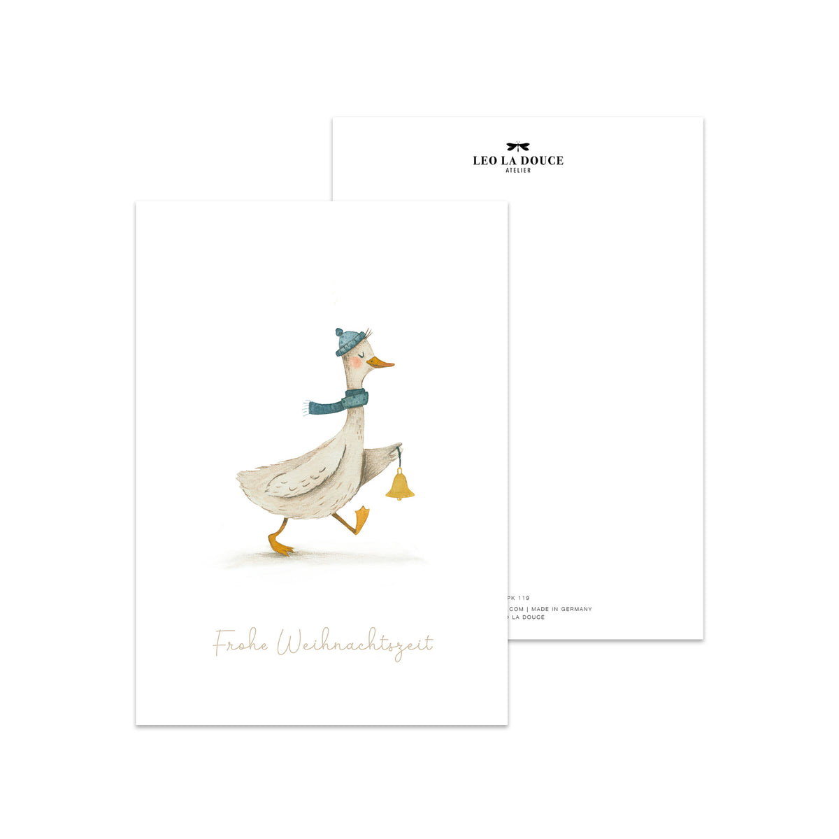 Postkarte · Weihnachtsgans