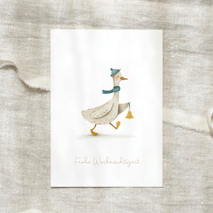 Postkarte · Weihnachtsgans