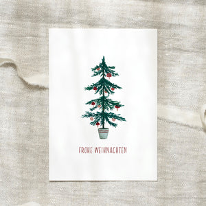 Postkarte · Kleiner Weihnachtsbaum