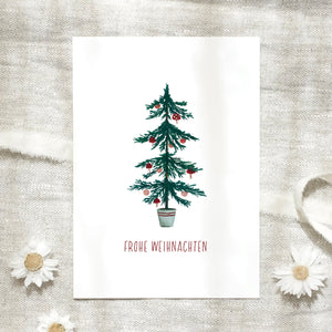 Postkarte · Kleiner Weihnachtsbaum