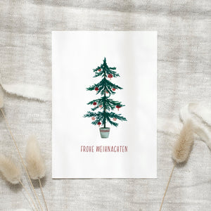 Postkarte · Kleiner Weihnachtsbaum