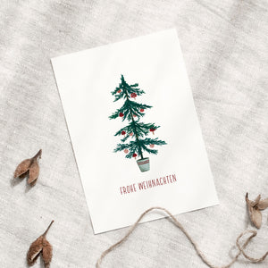 Postkarte · Kleiner Weihnachtsbaum