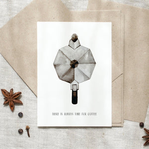 Postcard - Time for coffee
