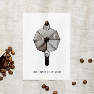Postcard - Time for coffee