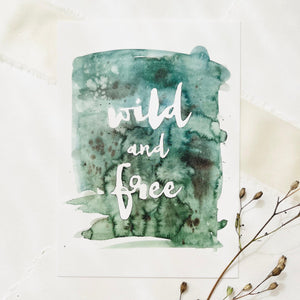 Postkarte - Wild & Free