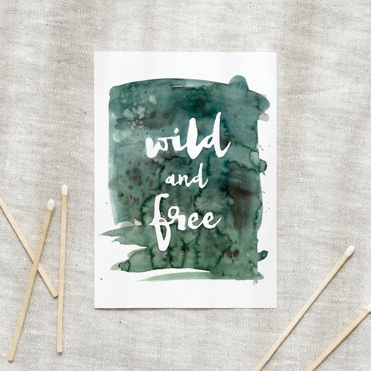 Postkarte - Wild &amp; Free