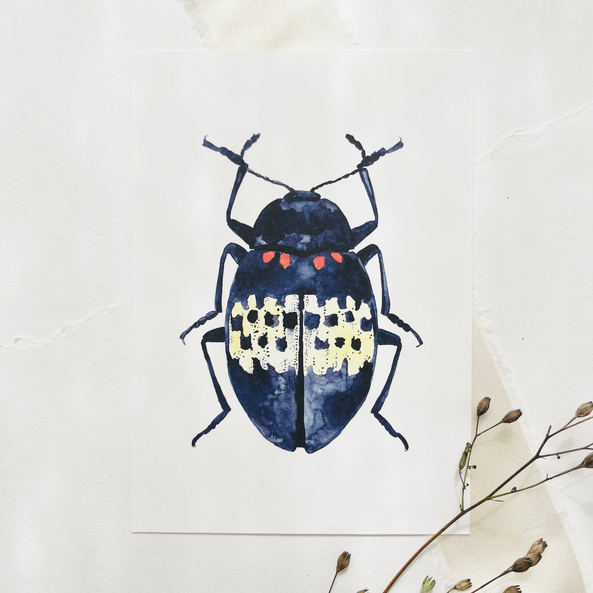 Postkarte -  Blue Beetle